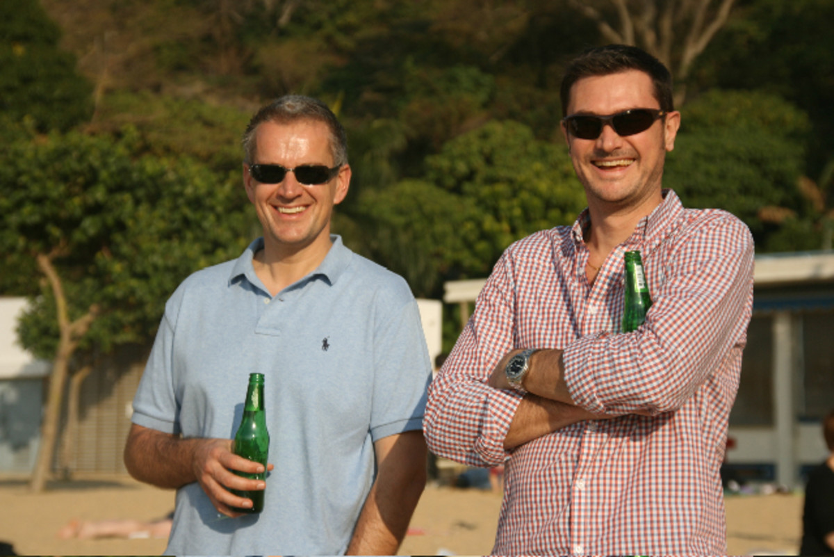 Men love their beer, photo By philvirg, source Photobucket - Which is better for you? Beer or Red Wine