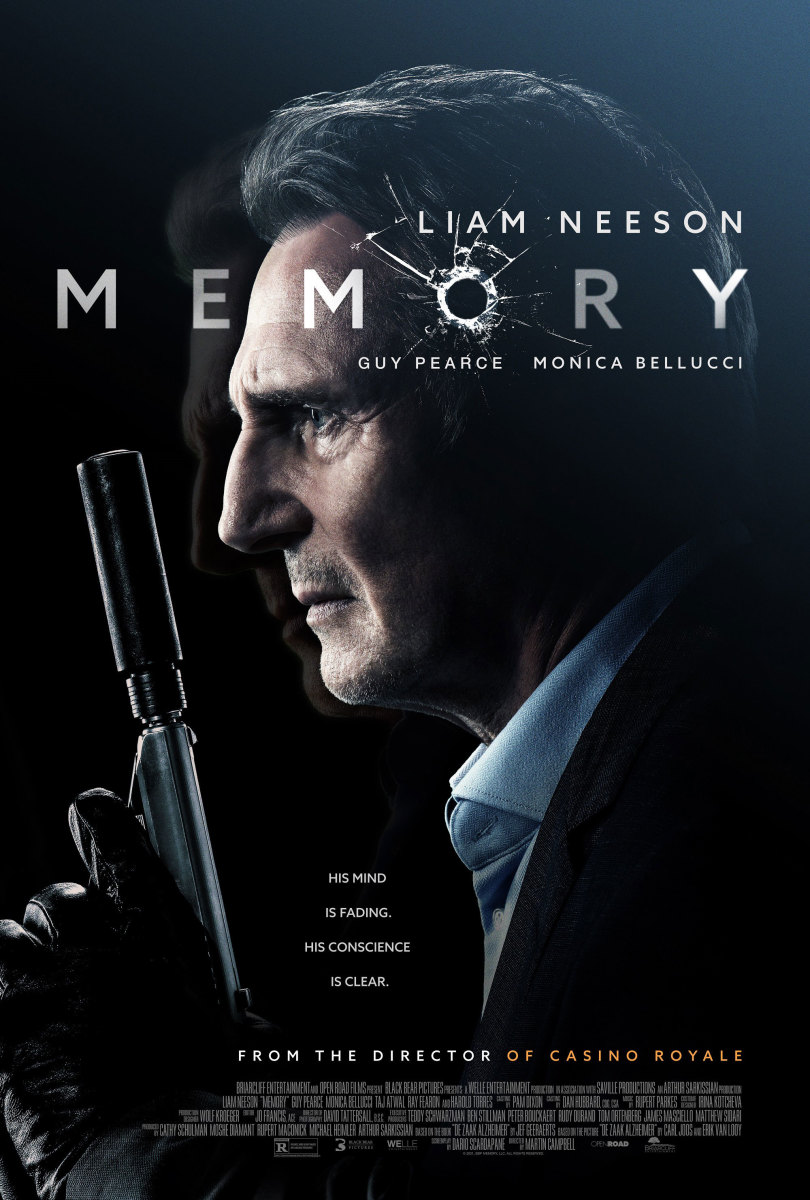 The official one-sheet theatrical poster for "Memory."