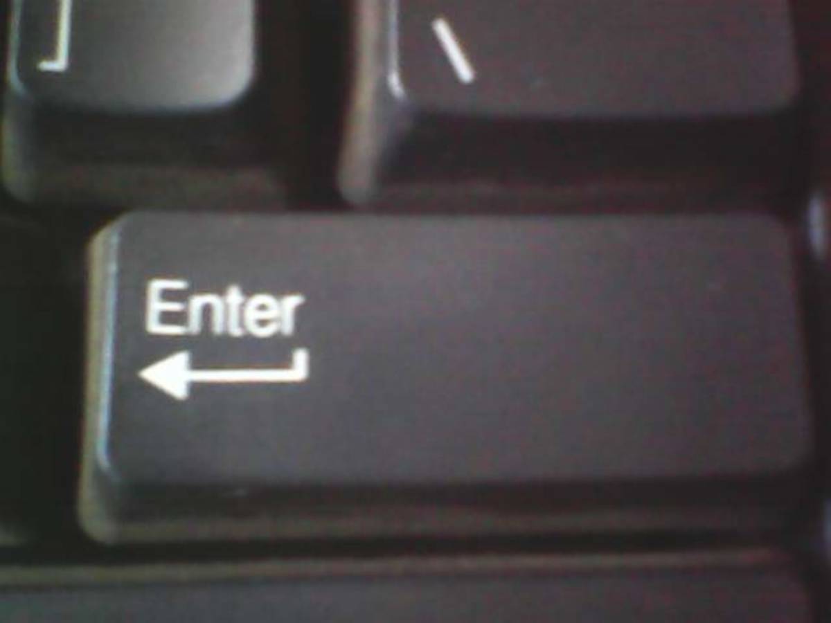 The enter key