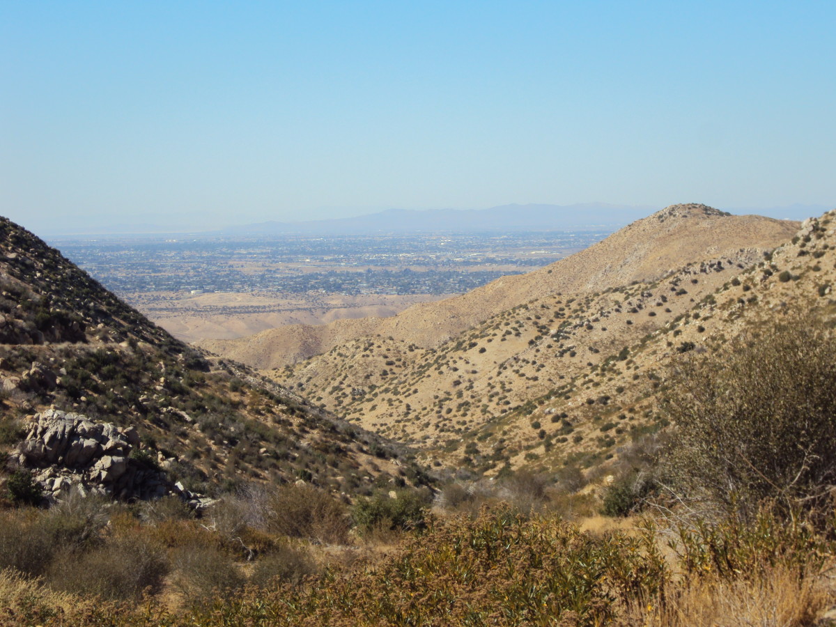 The view of Hesperia just off Highway 173.  Picture taken in August of 2010.