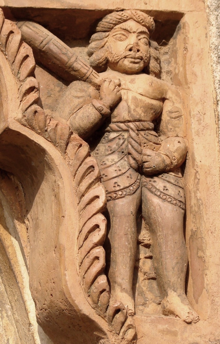 Guard; terracotta; Shiva temple; Ajodhya; Paschim Bardhaman