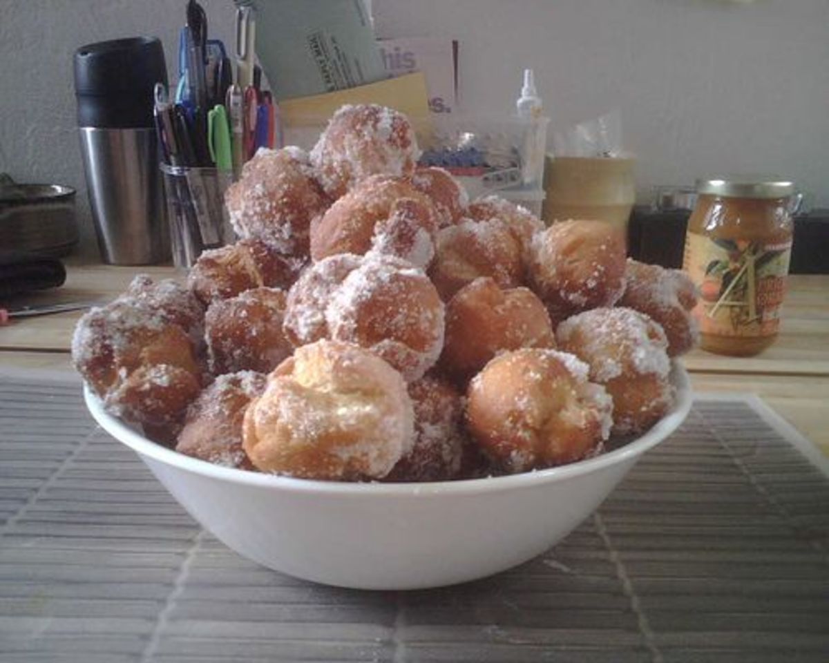 Pile of Malasadas from Biscuit Dough