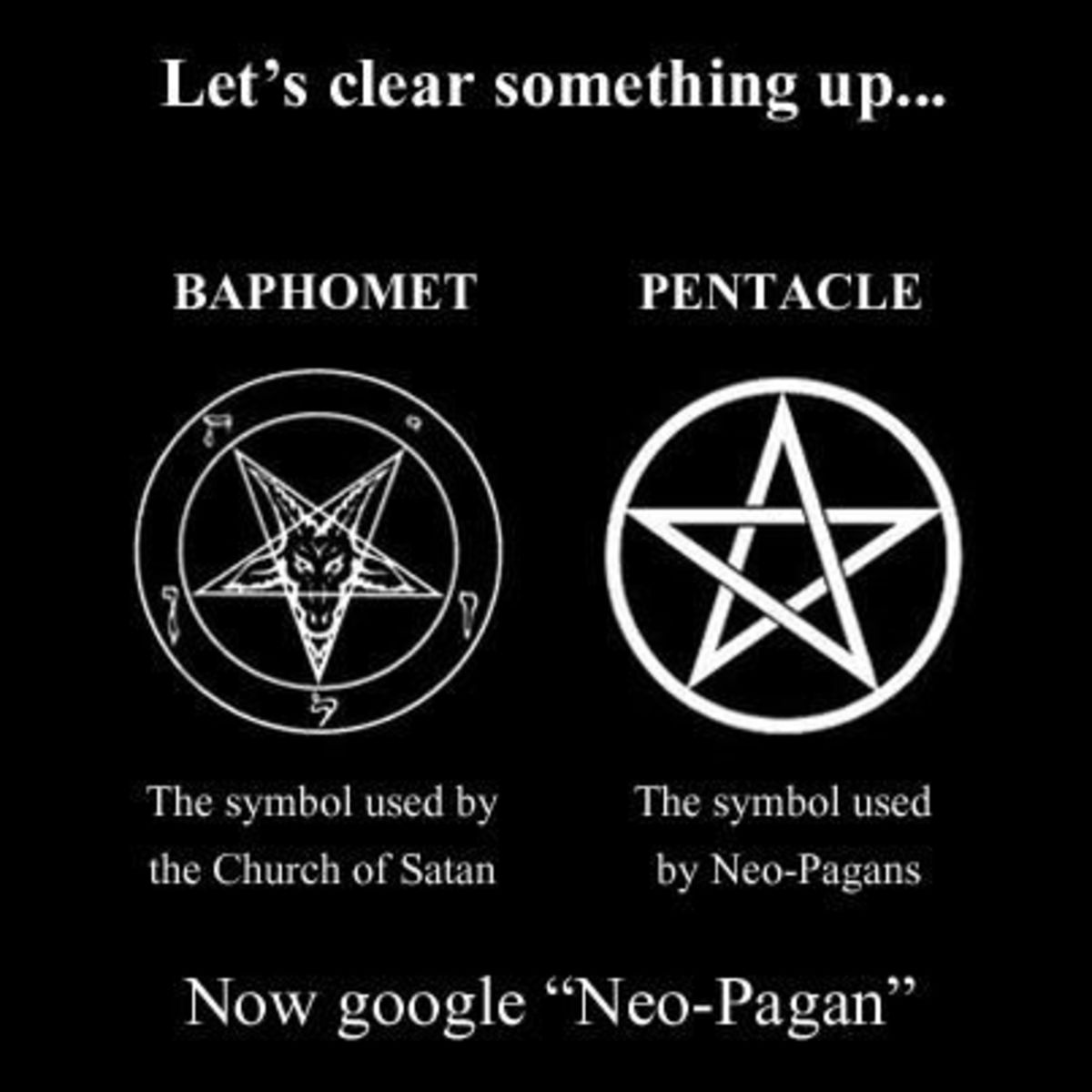 *Note that Neo Pagans commonly utilize the Pentacle, which is a modified version of a Pentagram and is less commonly associated with the inverted version used to signify evil; its well-intentioned meaning is basically the same.