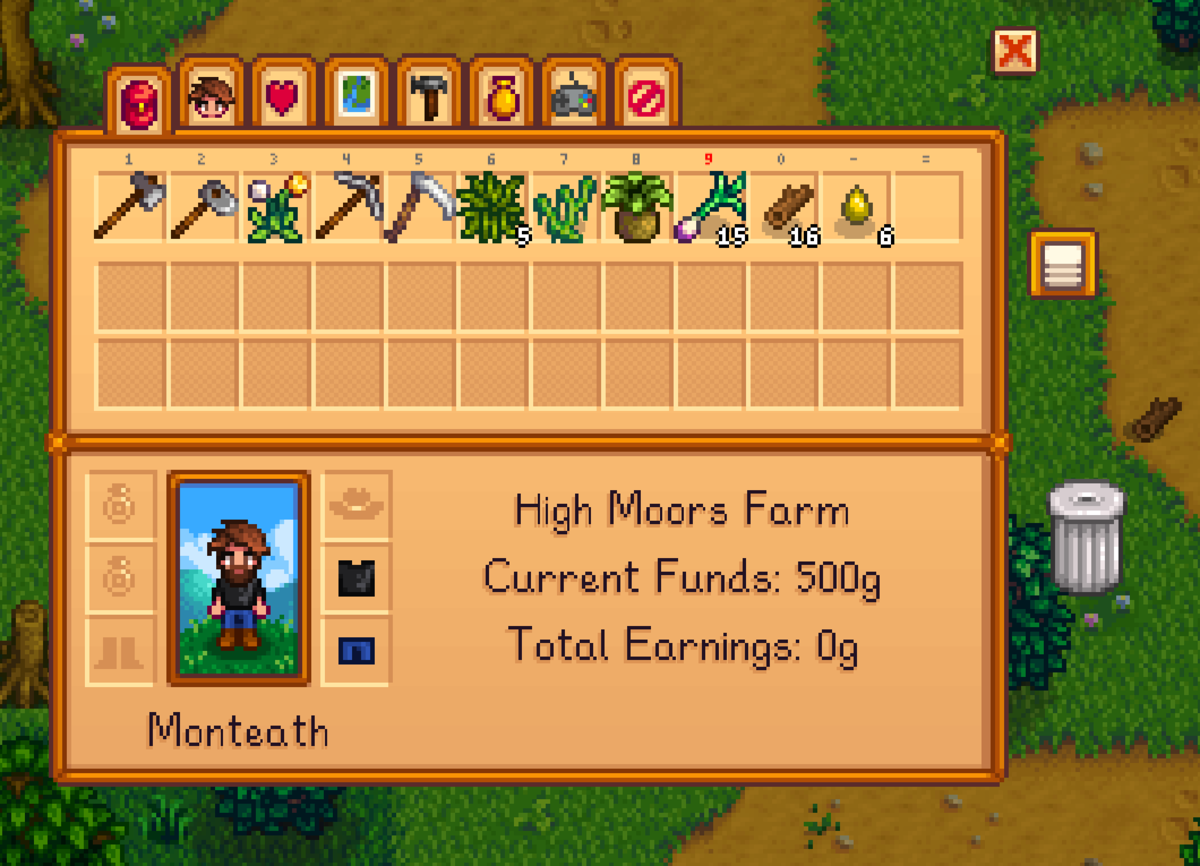 Now THAT is a great start to day one for Stardew Valley!