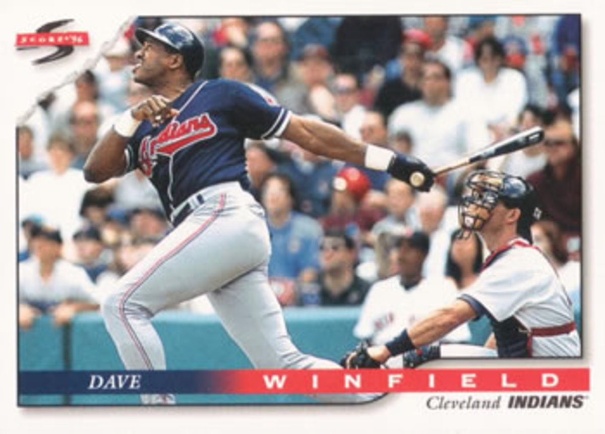 As a 43-year-old, Dave Winfield closed his Hall of Fame career as a part-time player with Cleveland in 1995.
