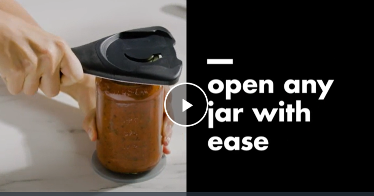 The OXO Good Grips jar opener is sold with a base pad to keep the jar in place.