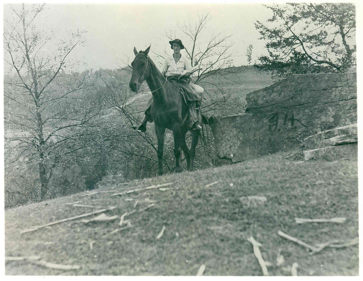 Booneville, Owsley County, Kentucky Works Project Administration Pack Horse Librarian. Circa 1936 - 1943