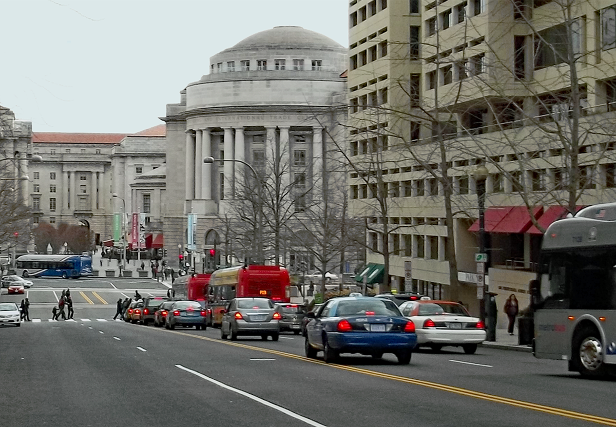 Strolling through Washington DC.