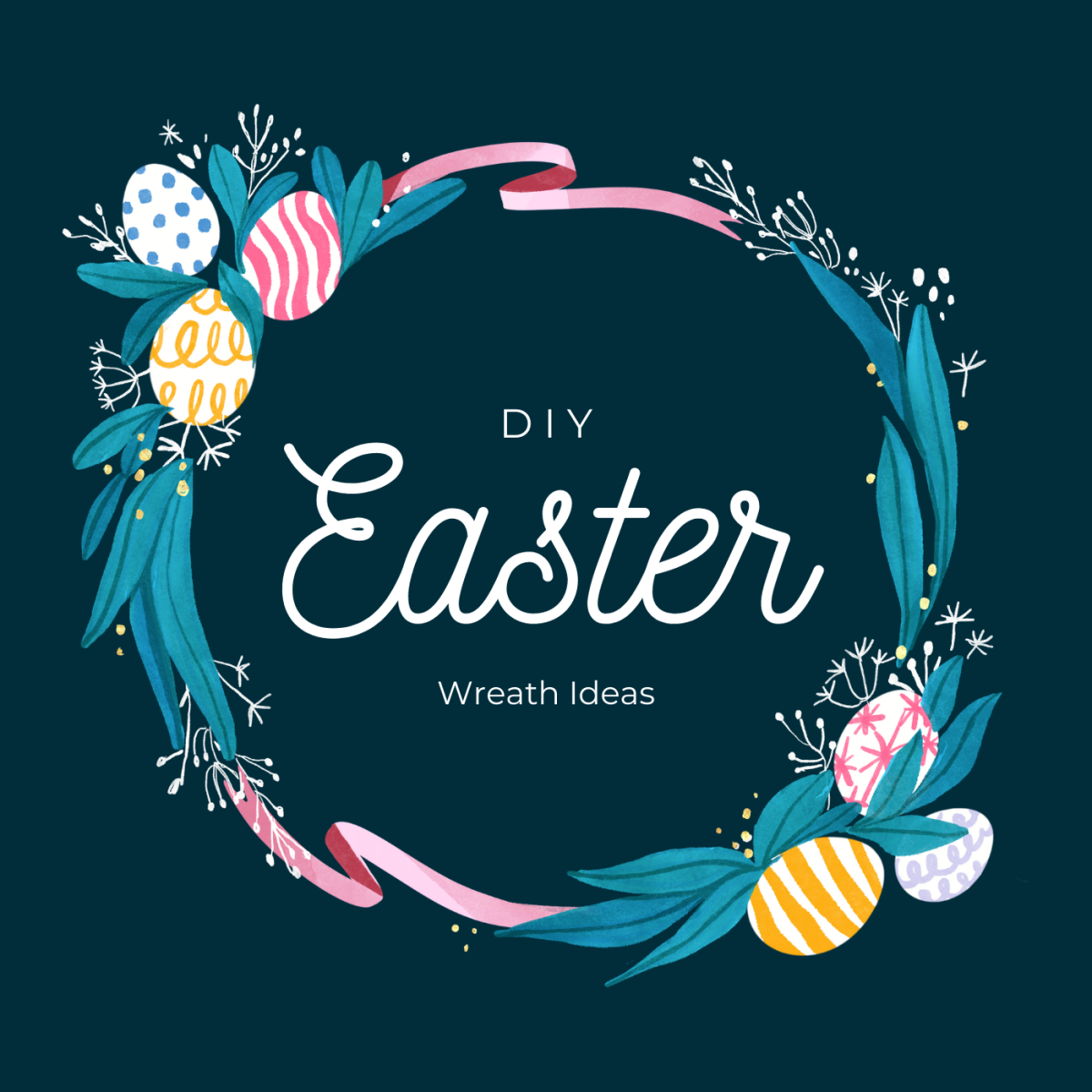 Adorable DIY Dollar Store Easter Wreath Ideas to Welcome Every Bunny