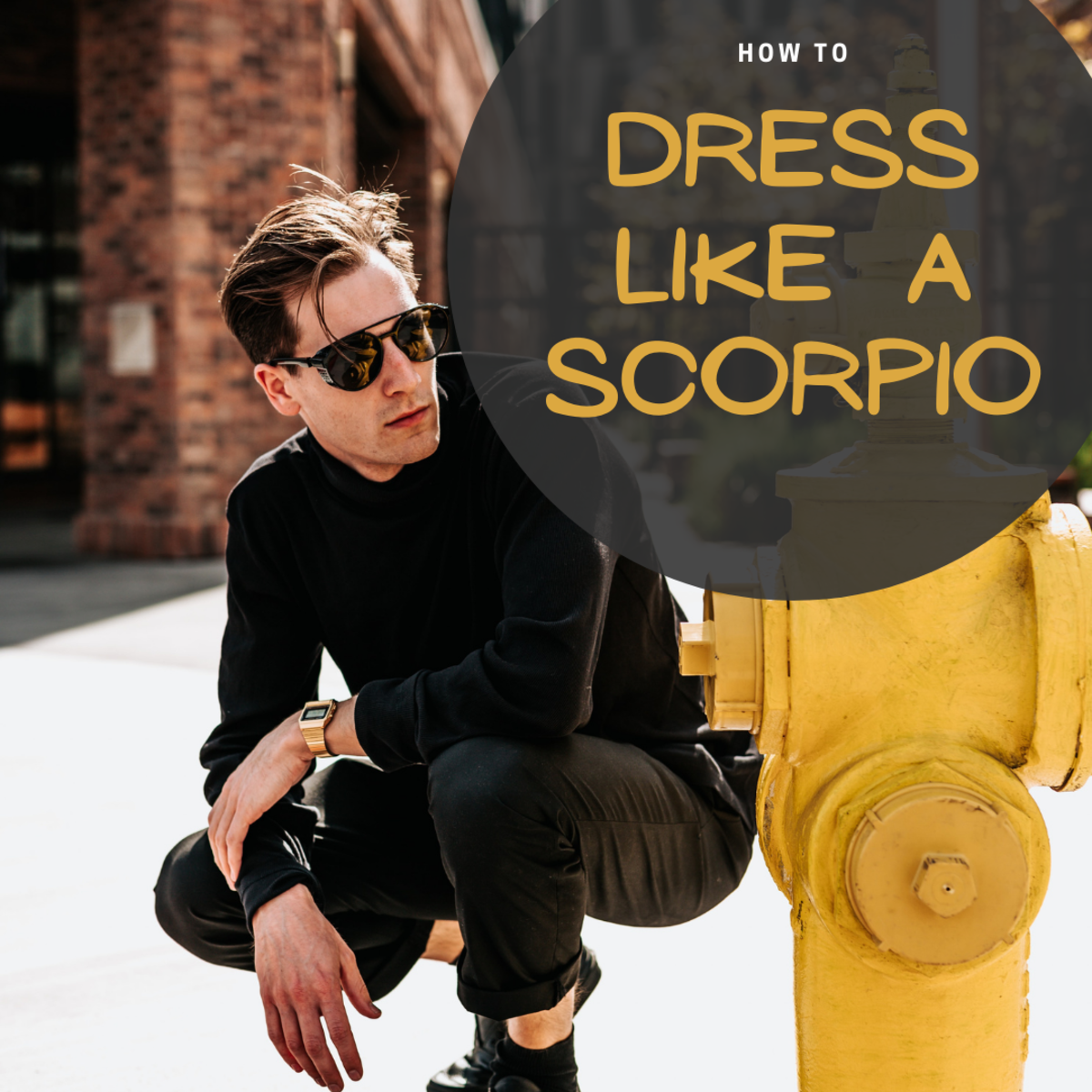 Scorpio outfits should look mysterious, dark, and seductive. The sign is elegant, so they need clothes that fit well and don't look sloppy.