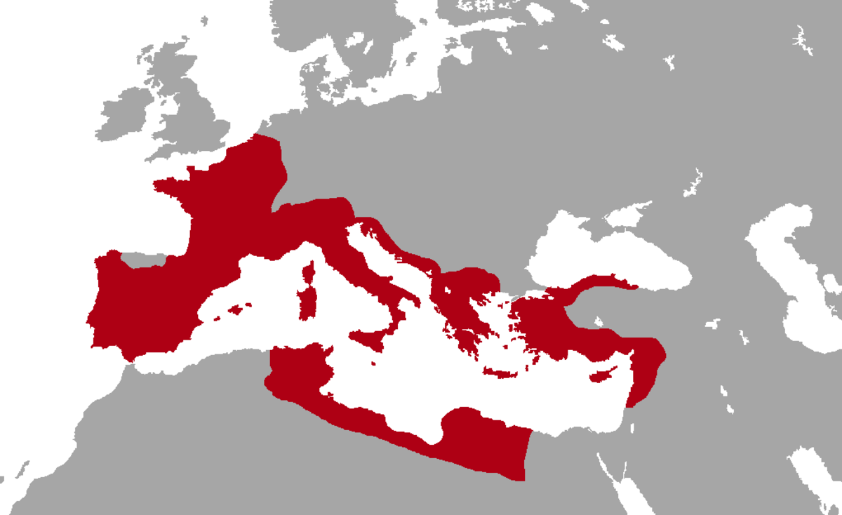 The Roman Republic in 44B.C. the year of Julius Caesar's assassination. 