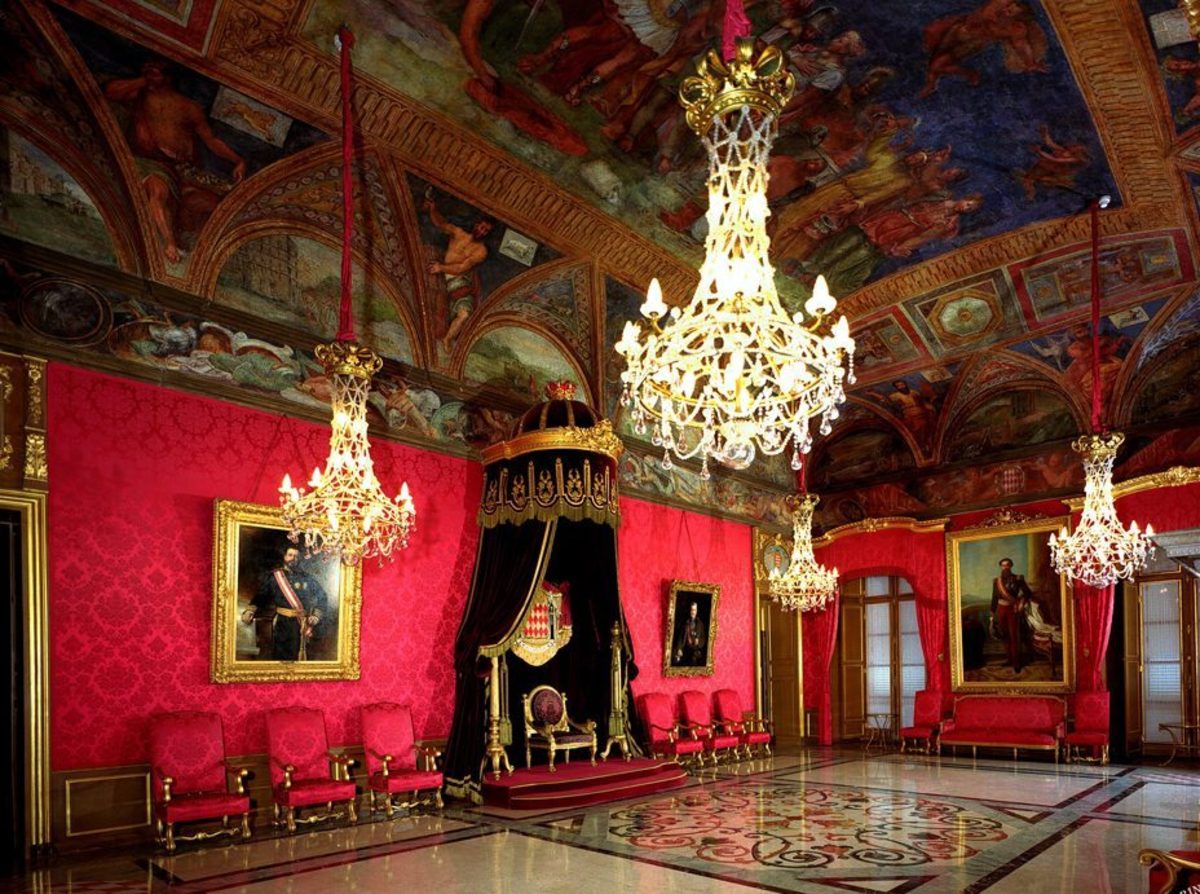 The Throne Room was the Setting of the Civil Wedding Ceremony Between Ranier III and Grace Kelly as well as other Previous Royal Wedding Ceremonies
