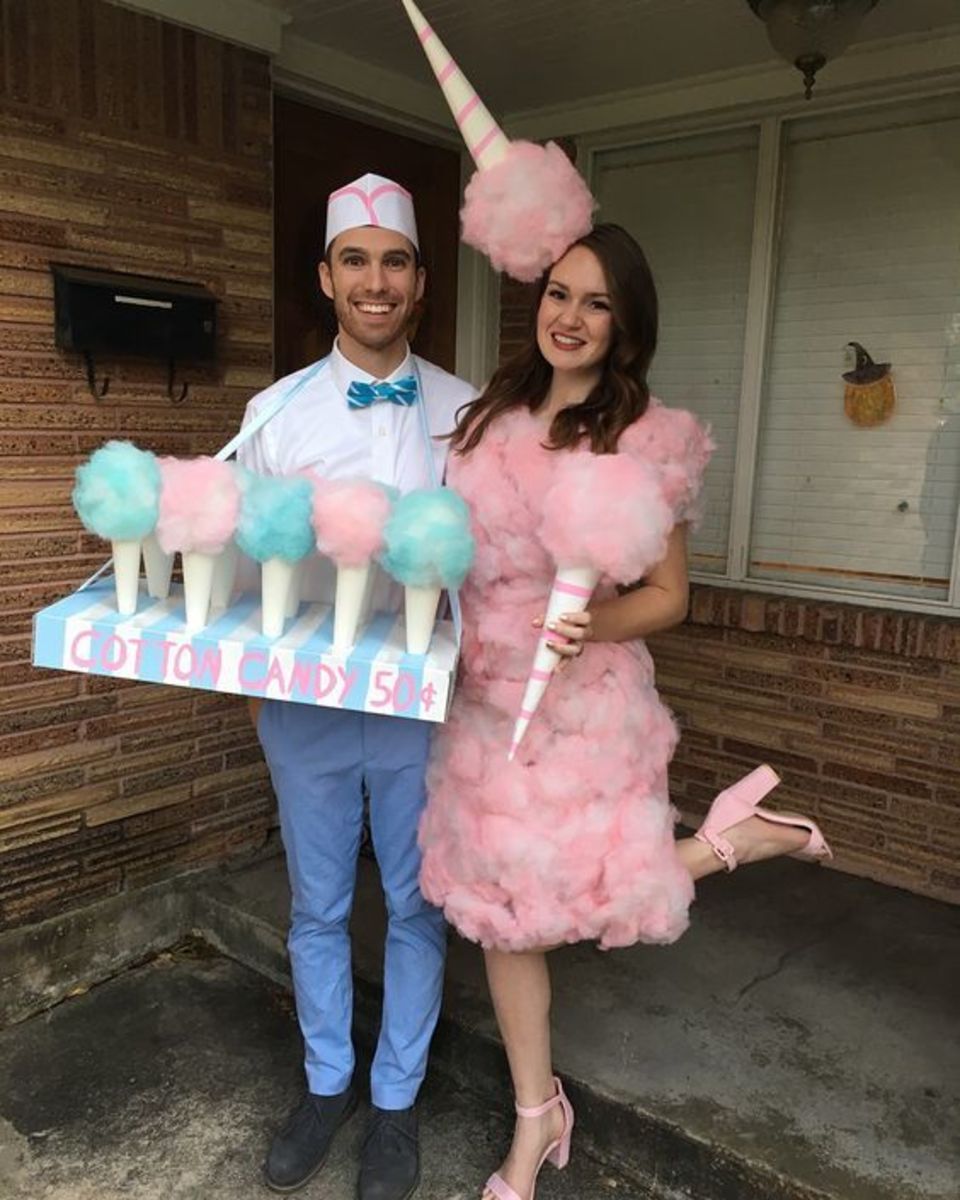 Cotton candy and candy man.