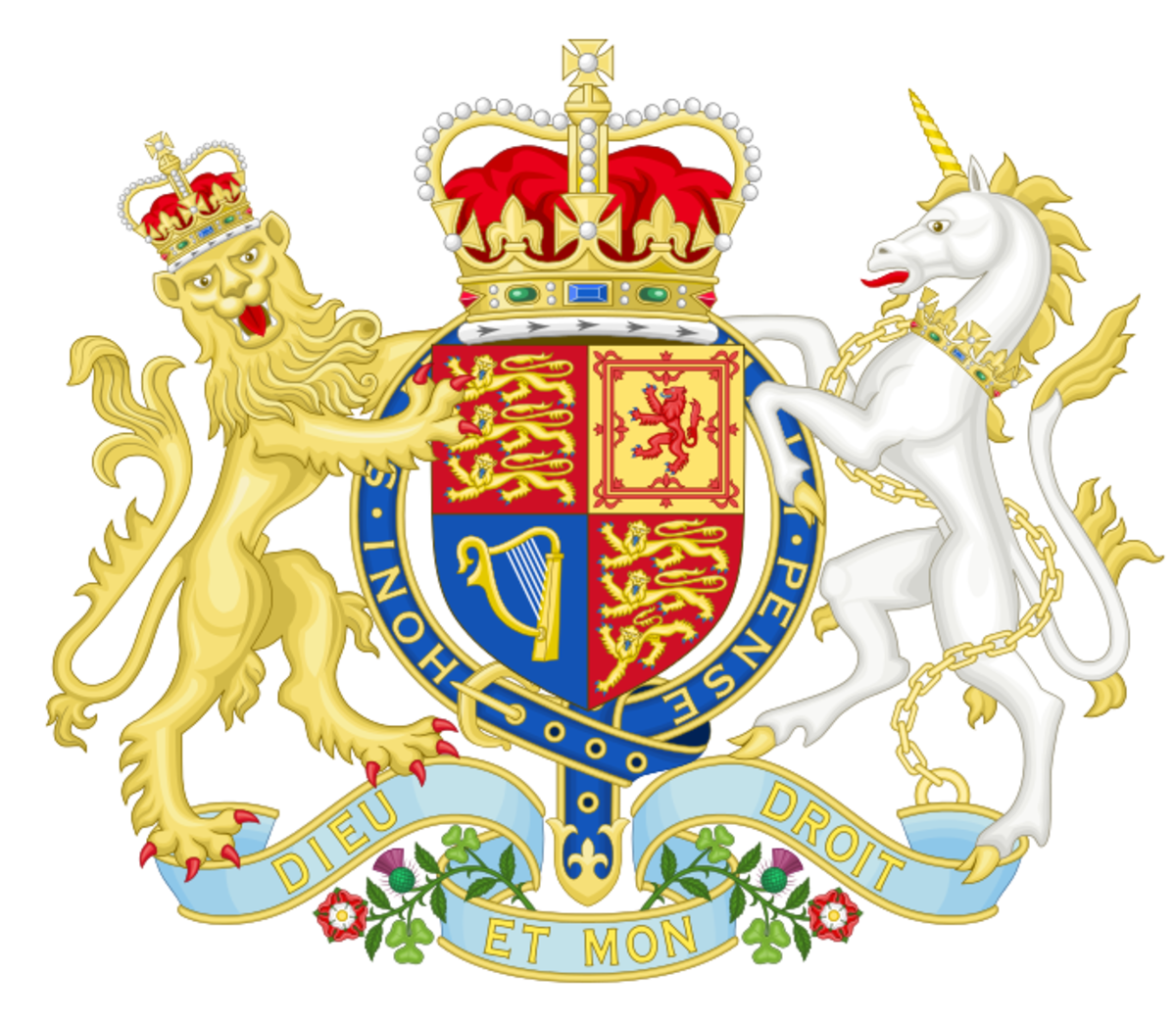 England's Royal Coat of Arms.