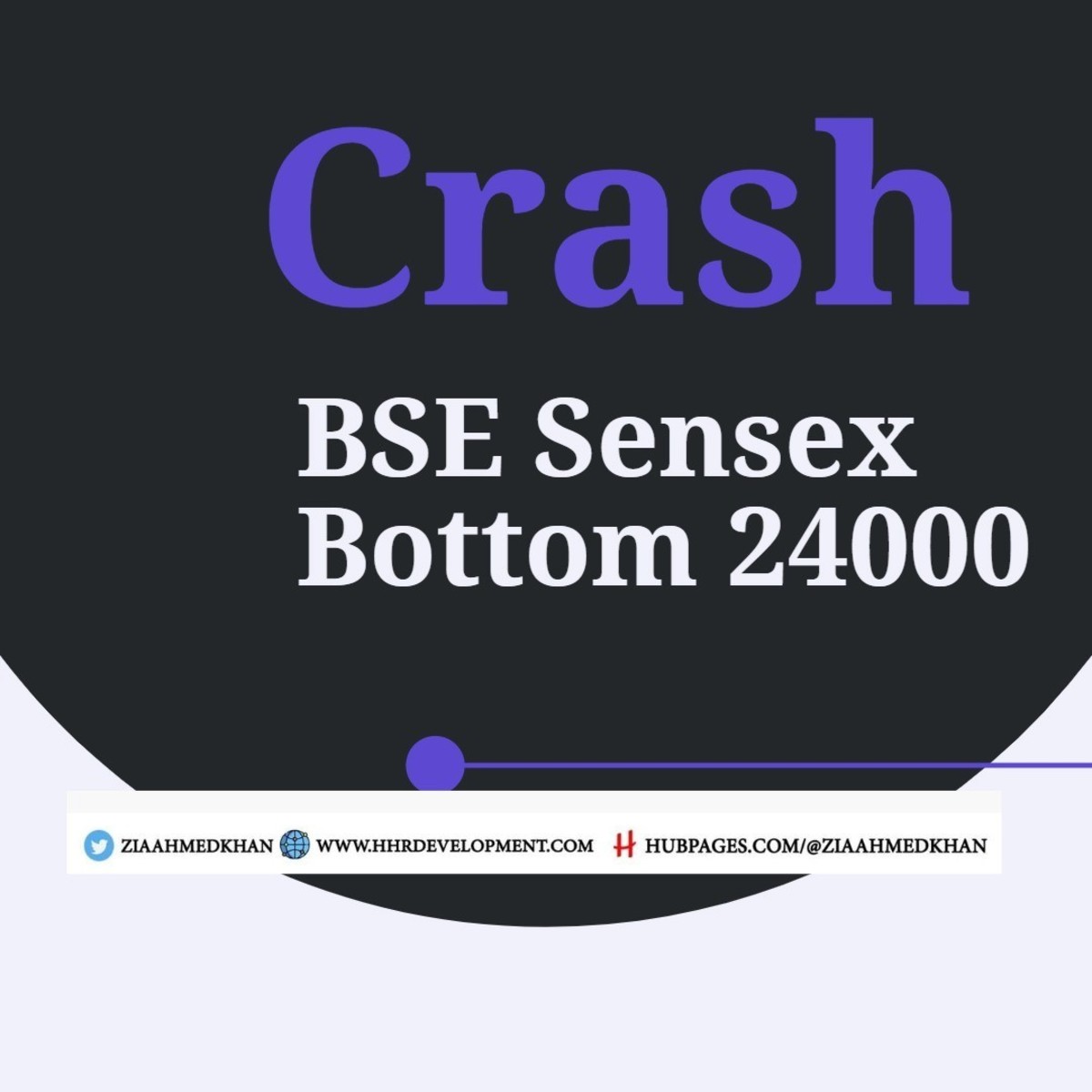 Crash of BSE Sensex  Bottom is 24000