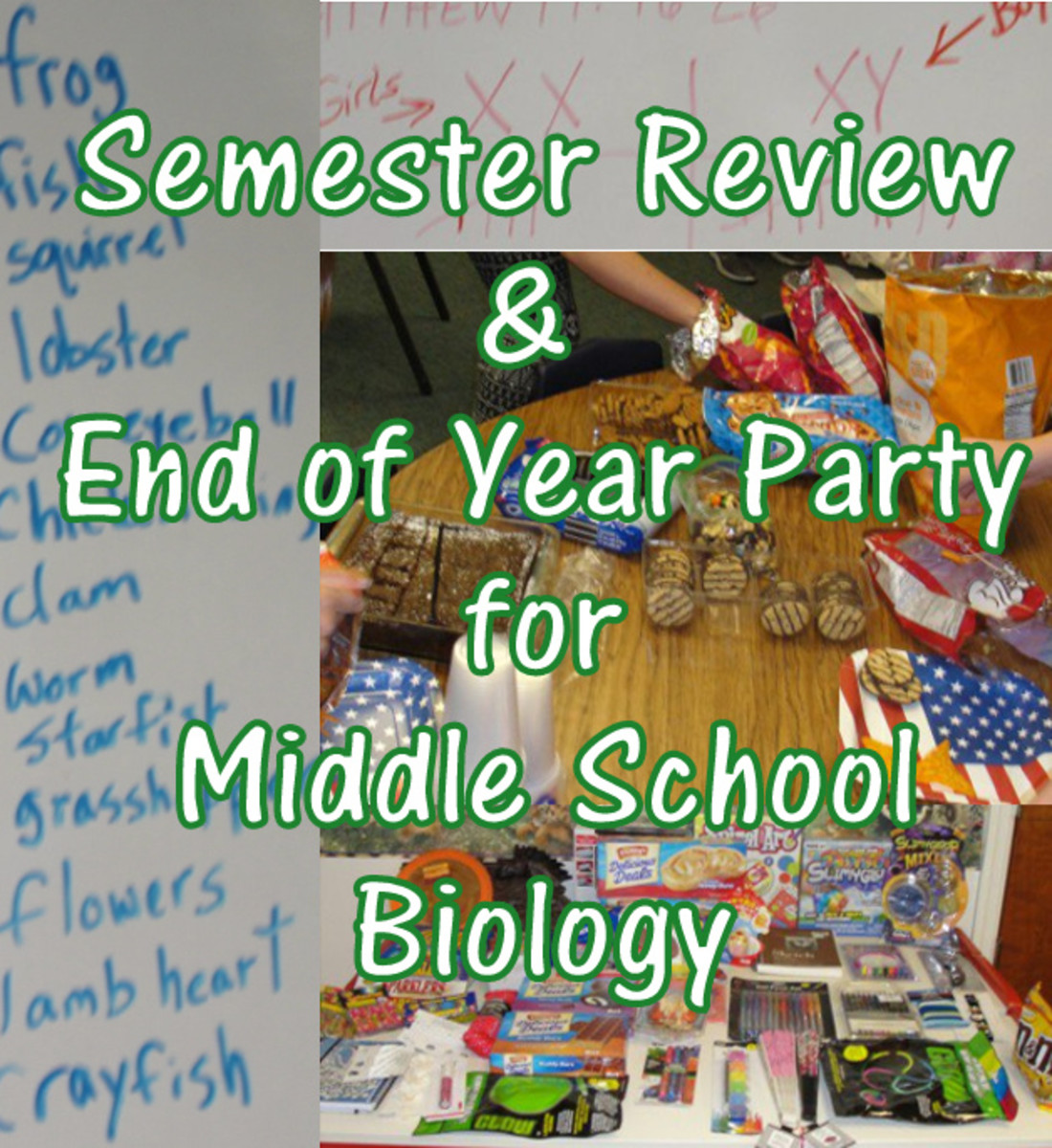Semester Review & End of Year Party for Middle School Biology