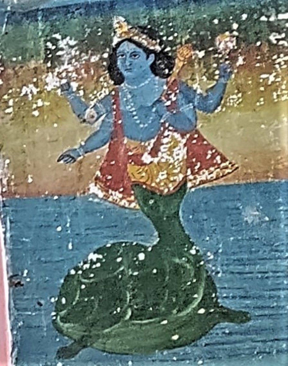 Mural in temple decoration : Kurma avatar; Kalleshwar temple; Kalleshwar, Birbhum