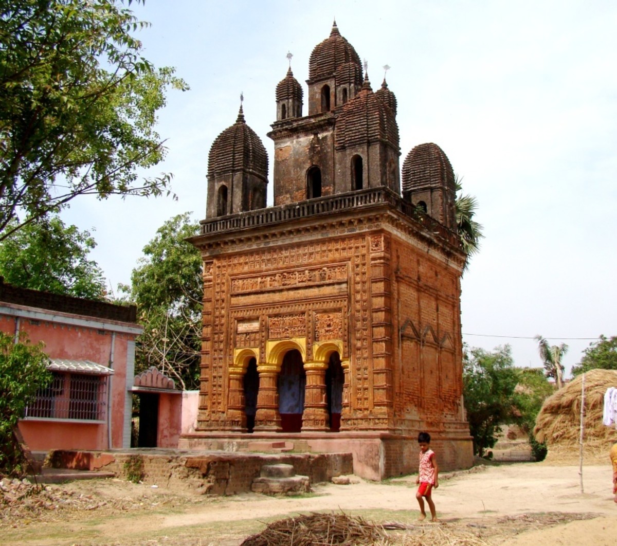 Nabaratna (9-pinnacled) Lakshmi Janardan temple; Ghurisha; Birbhum