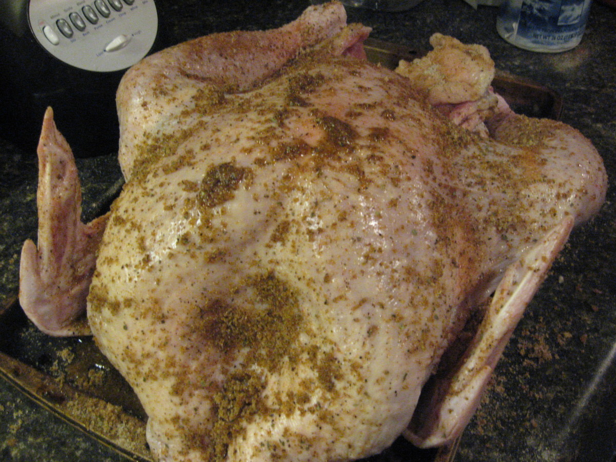 Cajun Seasoning on a turkey.