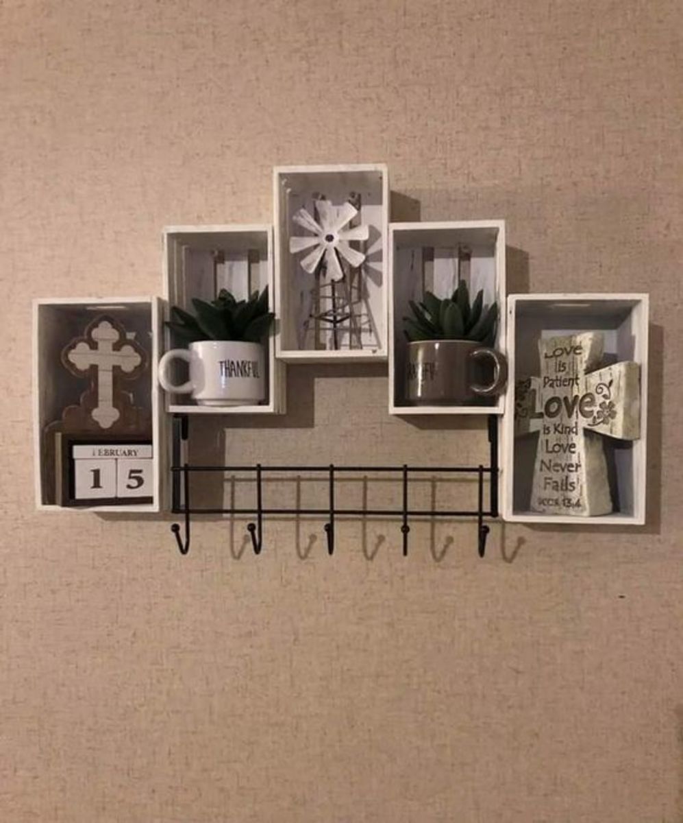 Sweet and simple crate shelving idea