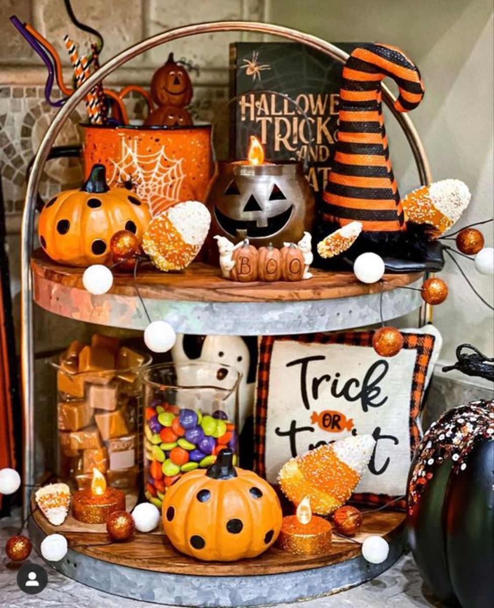 30+ Spooktacular Halloween Tiered Tray Ideas That are Frightfully Easy