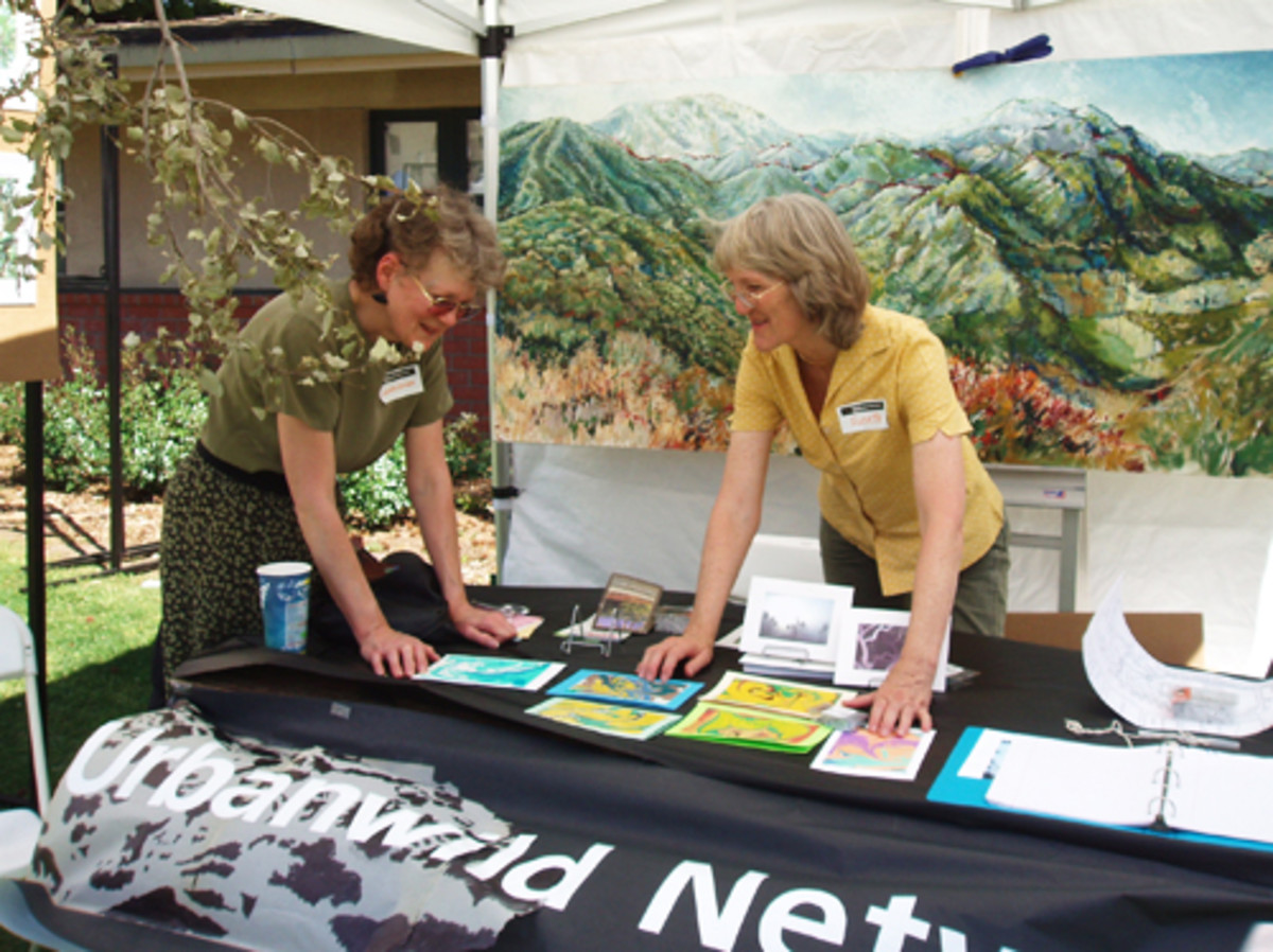 Staffing a booth is a fun way to promote sustainability in person.