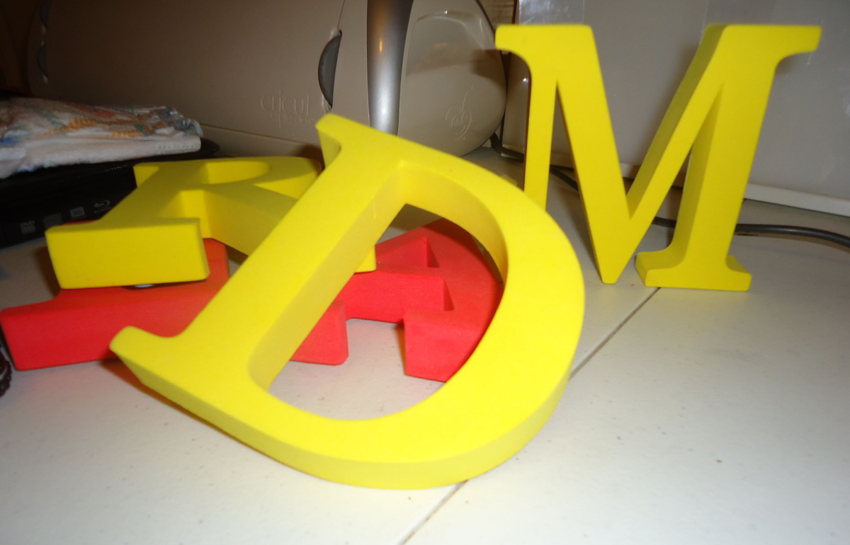 4 inch foam letters