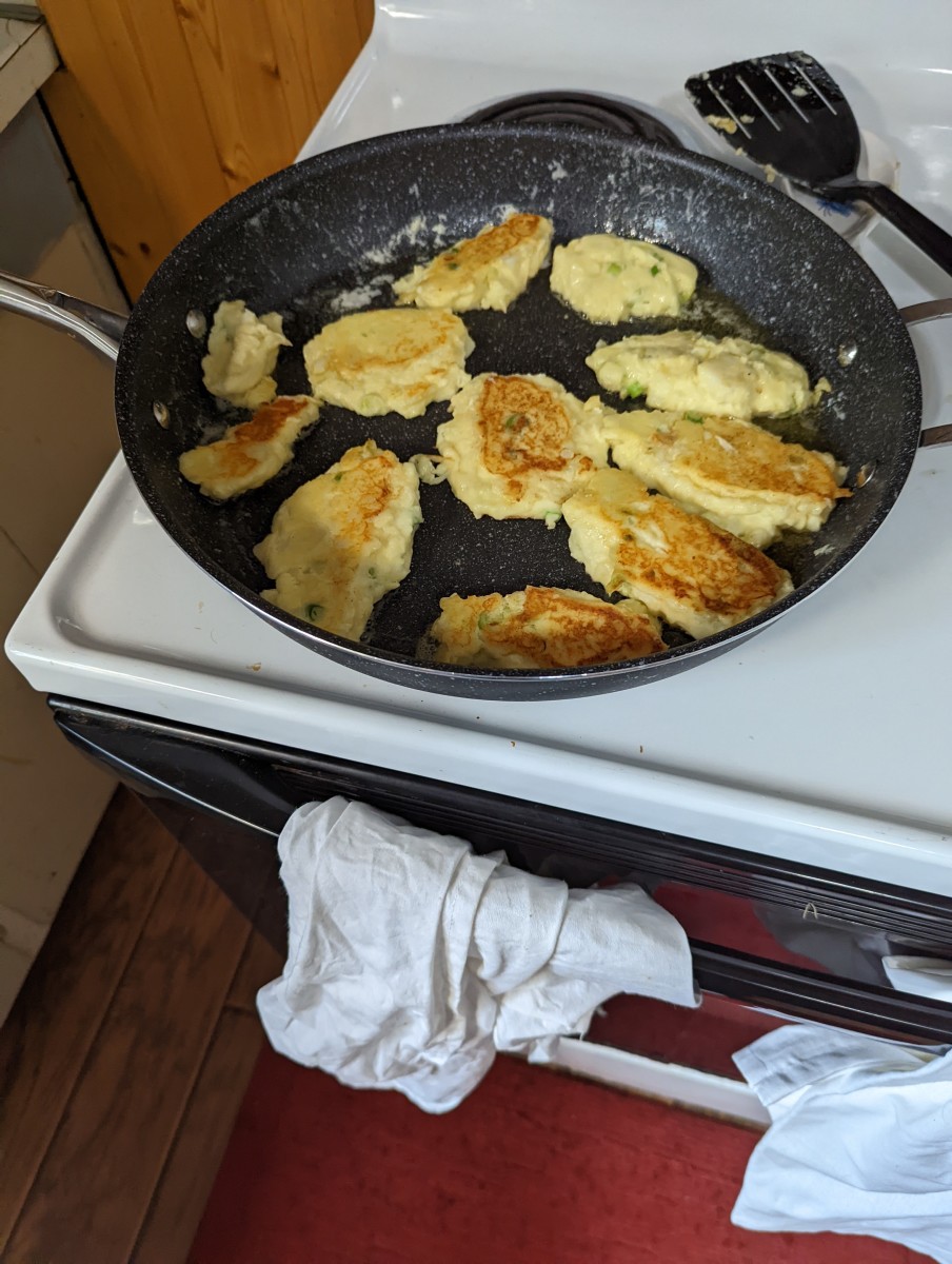 Mashed Potato Pancakes - Uffda Puffda