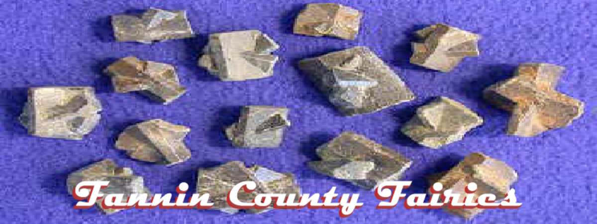 Rocks left behind by the Fannin County Fairies.