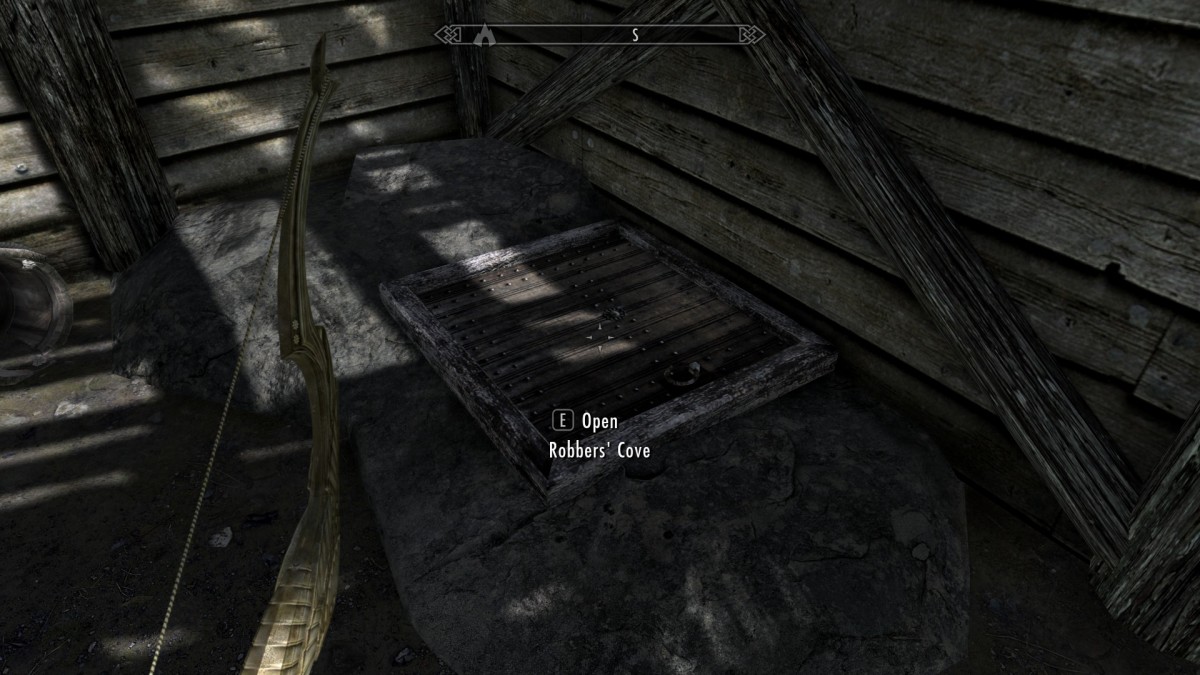 Here is the hatch you enter via