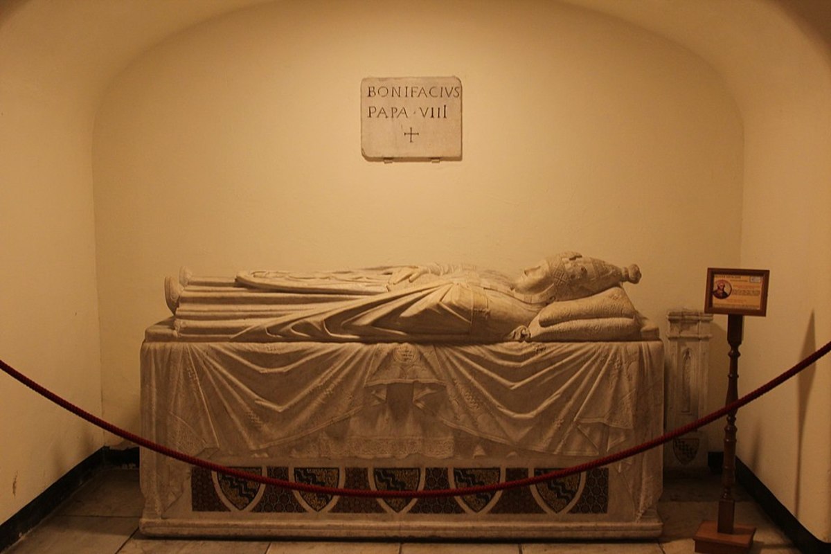 Boniface VIII is sufficiently venerated for his tomb to be in St. Peter's Basilica,