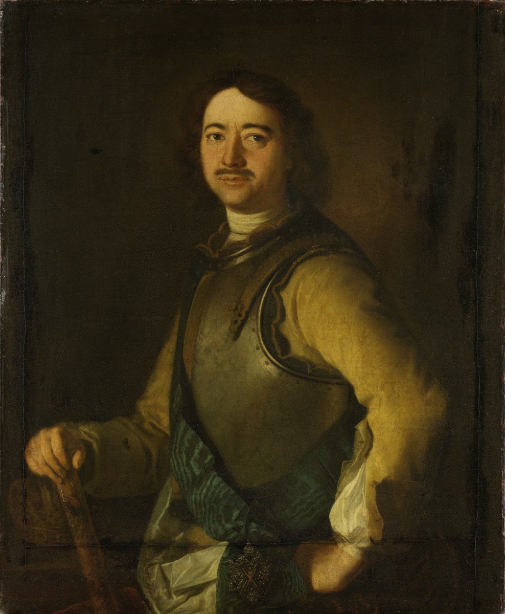 Portrait of Peter the Great.