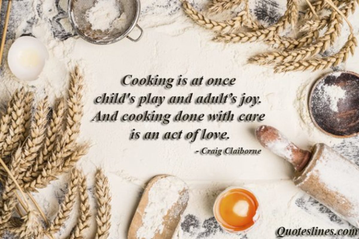 Cooking done with care is an act of love. 