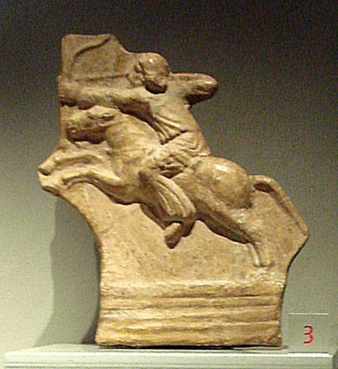 Parthian horseman performing a shot