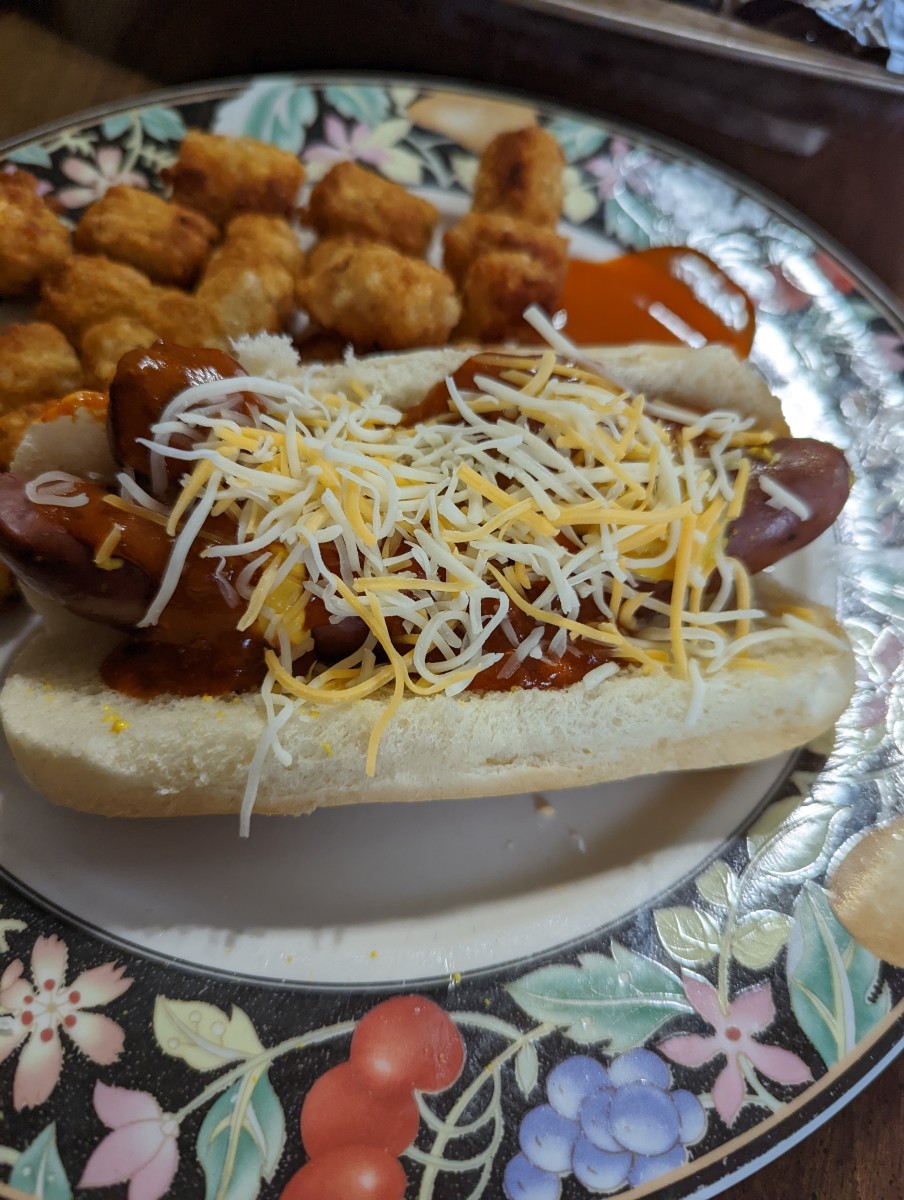 Hot Dogs with Chili Cheese Coatings