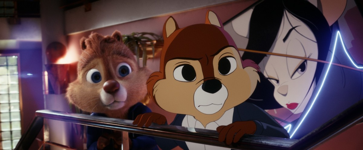 Dale (Andy Samberg) and Chip (John Mulaney) in "Chip 'n Dale: Rescue Rangers."
