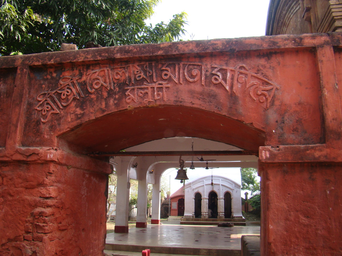 Main entrance; the temple of Goddess Maulikha, Maluti