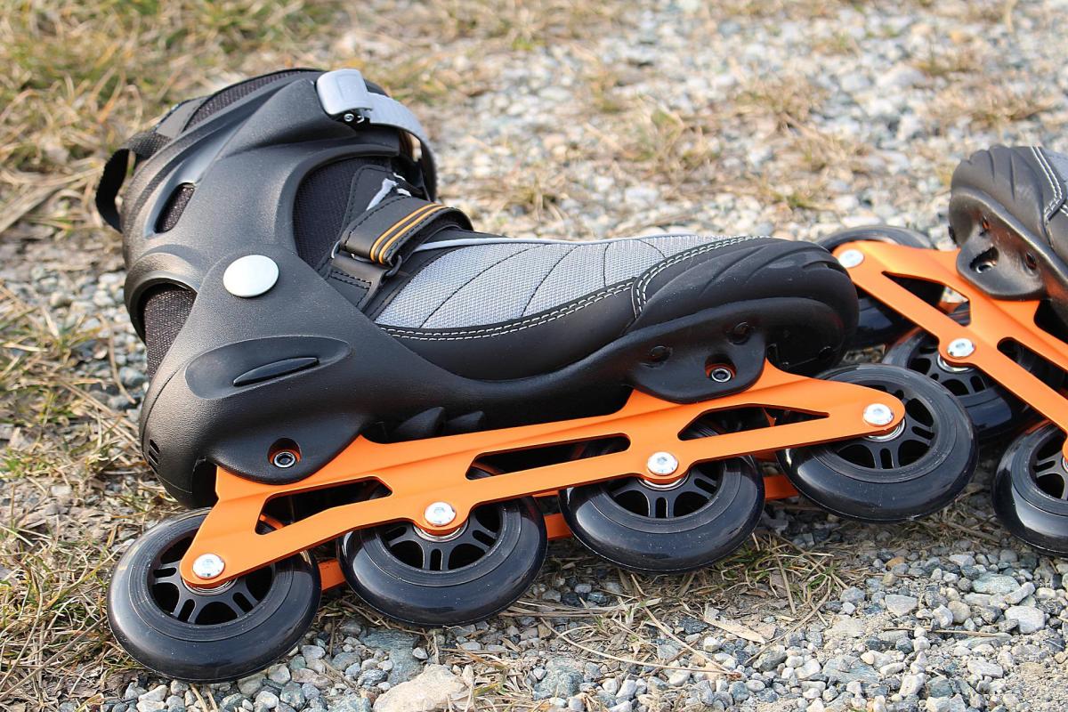 Inline skates offer a fun way to exercise.
