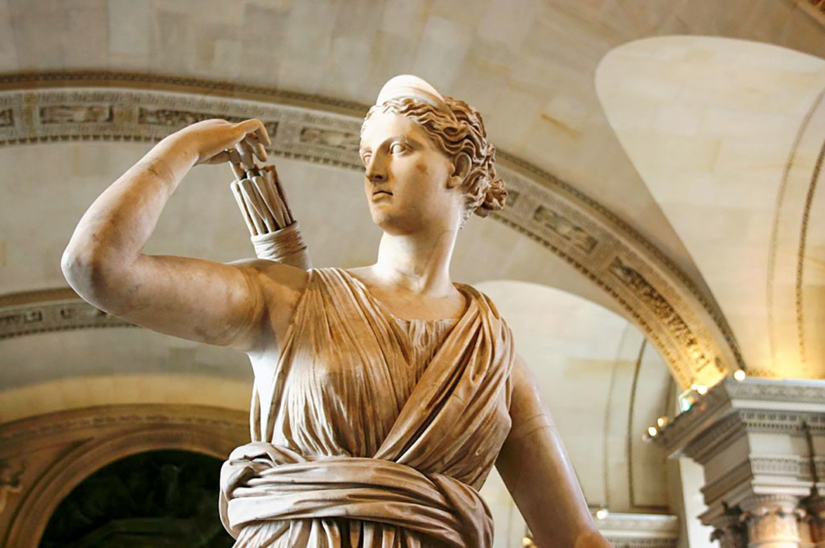 Artemis is also widely known by her Roman name of Diana. Both versions of the goddess share many similarities.