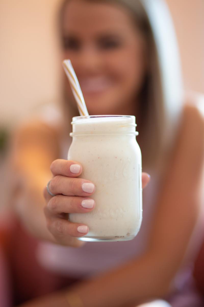 Protein shakes are great ways to ingest calories in a quick and delicious way. 