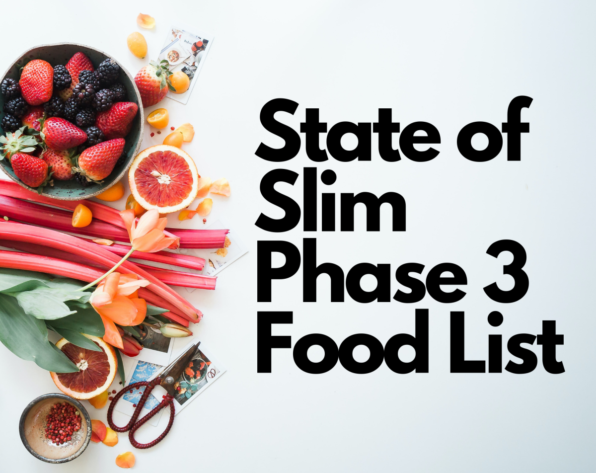 Here is the food list for Phase 3 of the State of Slim diet.