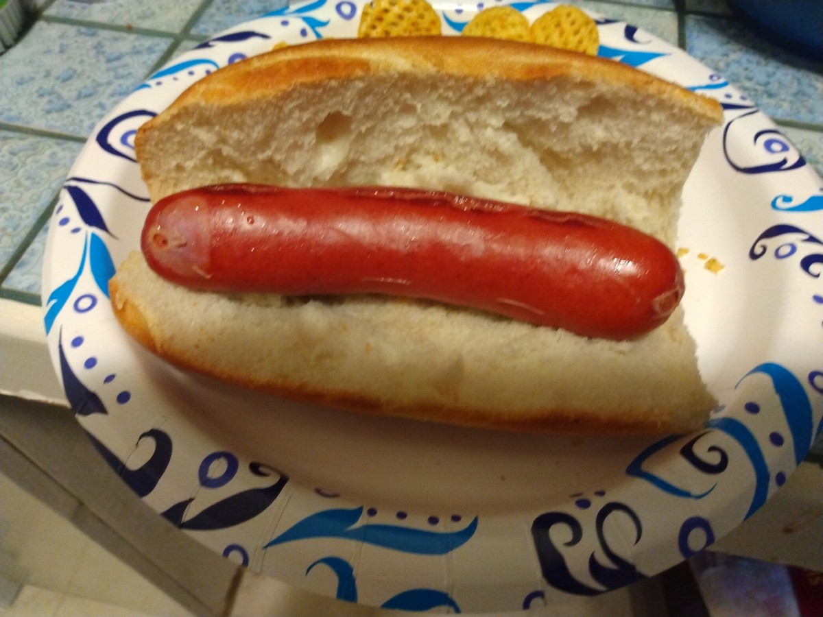 Sausage in a hoagie roll