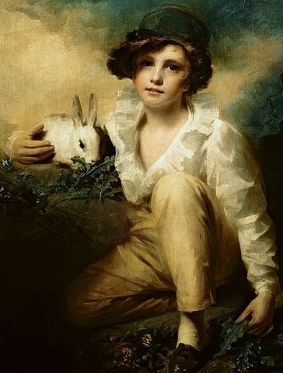 Boy and Rabbit Painting By Henry Raeburn