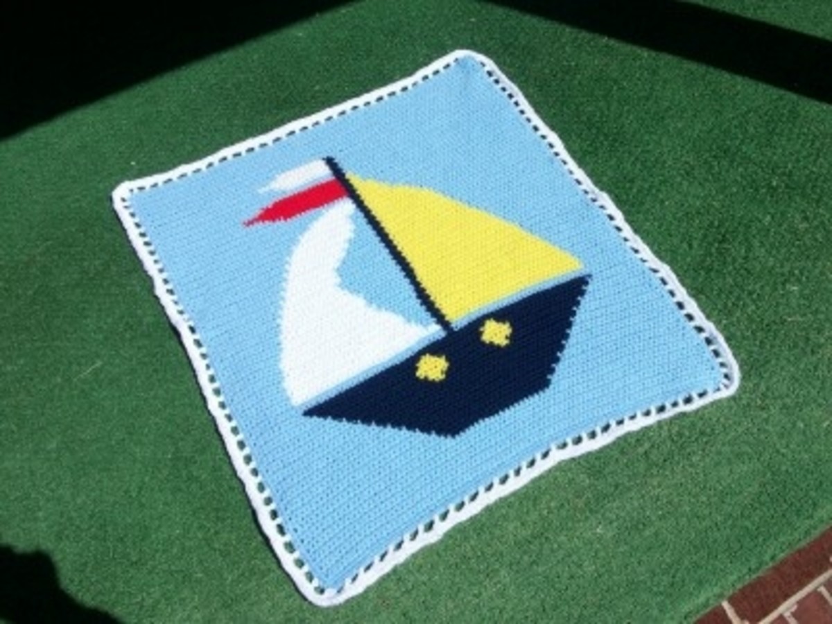 A Sailboat Baby Afghan