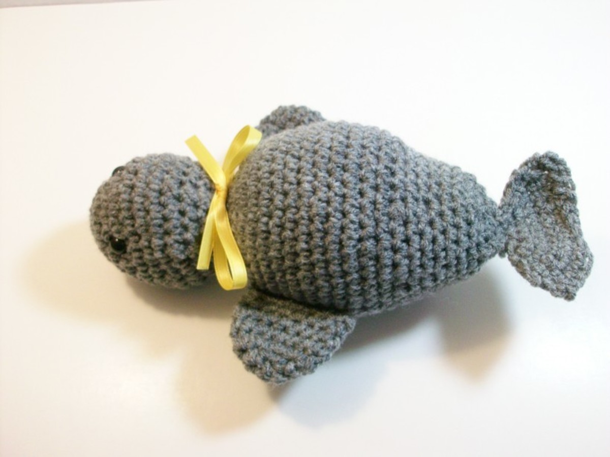 Harbor Seal in Plush Crochet