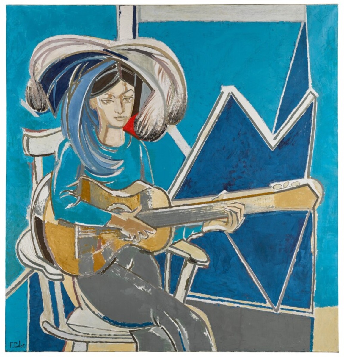 Paloma à la Guitare by Francoise Gilot 