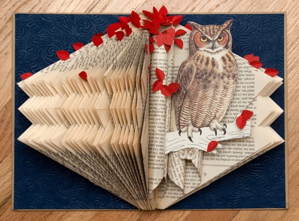 Another way to create an altered book is to create fold art within the book. Get inspired with some creative ideas.