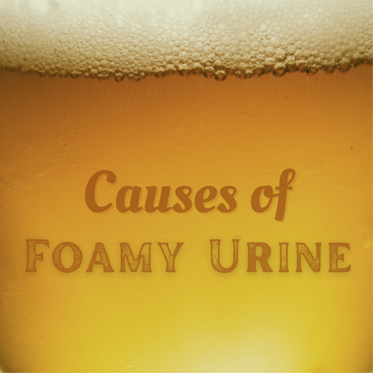 What causes foamy, frothy urine?