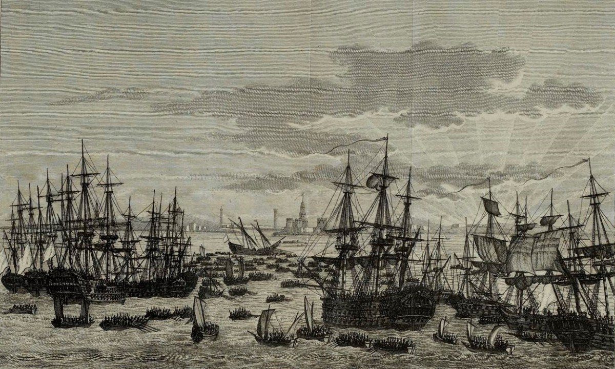 Débarquement des troupes de Napoléon en Egypte en juillet 1798
