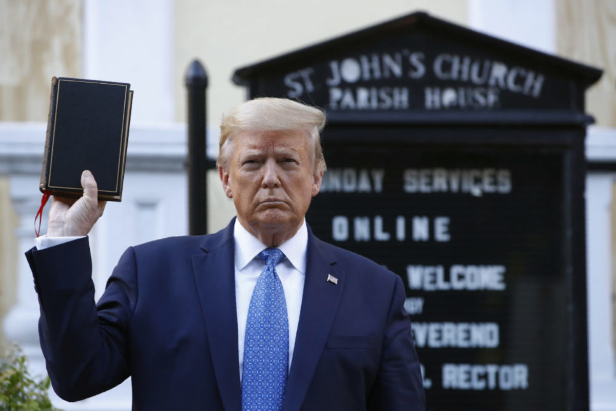 This poem is satire. It does not represent my actual views. Just like Trump holding this Bible upside down does not represent him as an actual Christian.